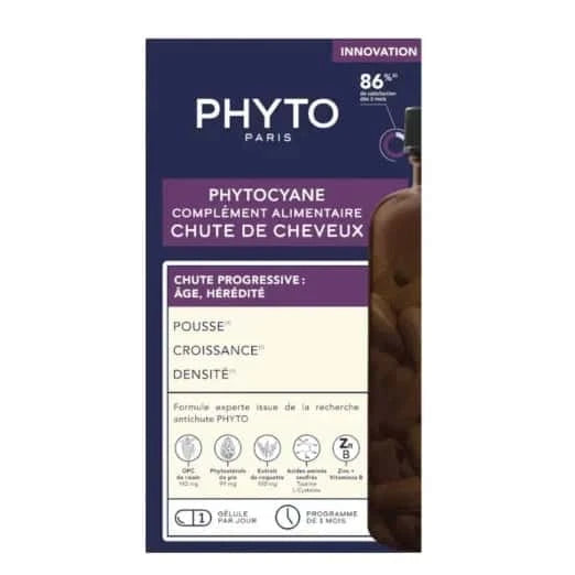 Phyto Phytocyane Anti-Progressive Hair Loss Capsules 84unid.