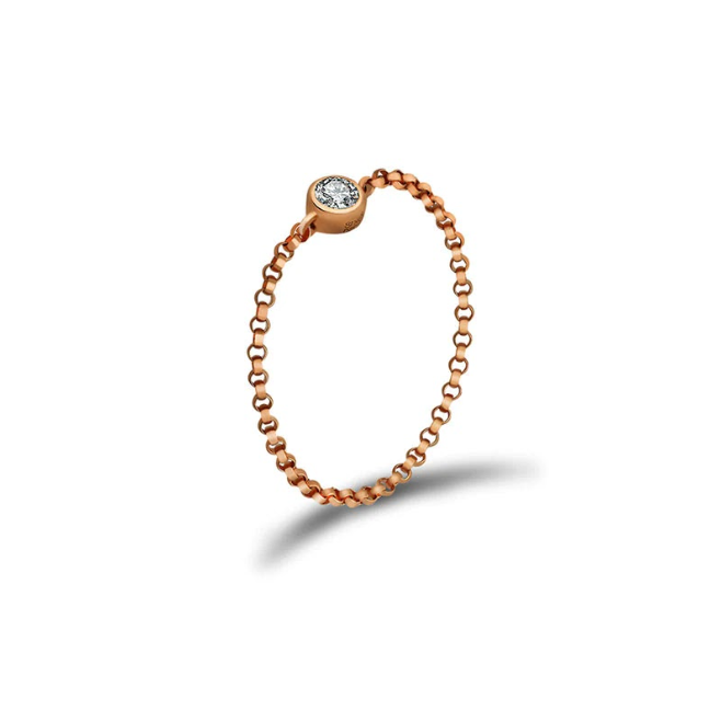 Monarosa Fine Jewellery - Romy Chain Ring Monarosa Fine Jewellery