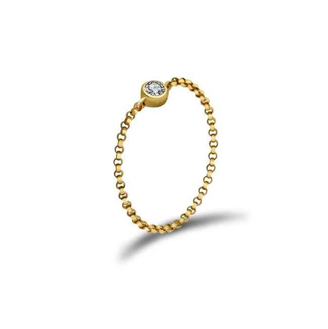 Monarosa Fine Jewellery - Romy Chain Ring Monarosa Fine Jewellery