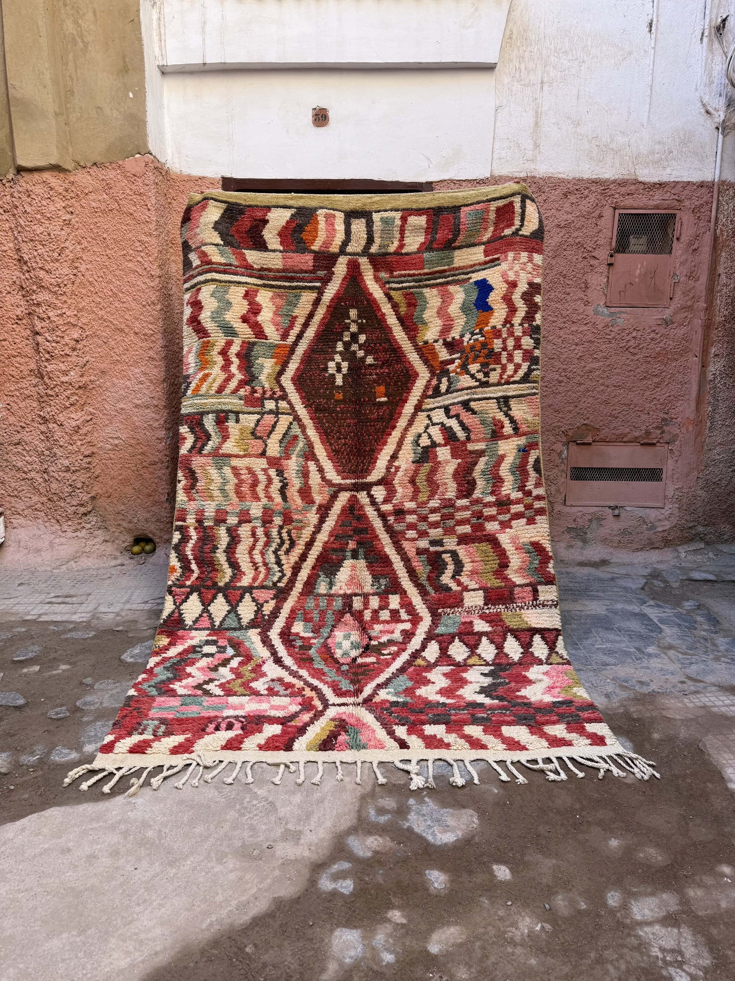 Boudjaa Rug Multicolors Red Light Blue, light green... 3