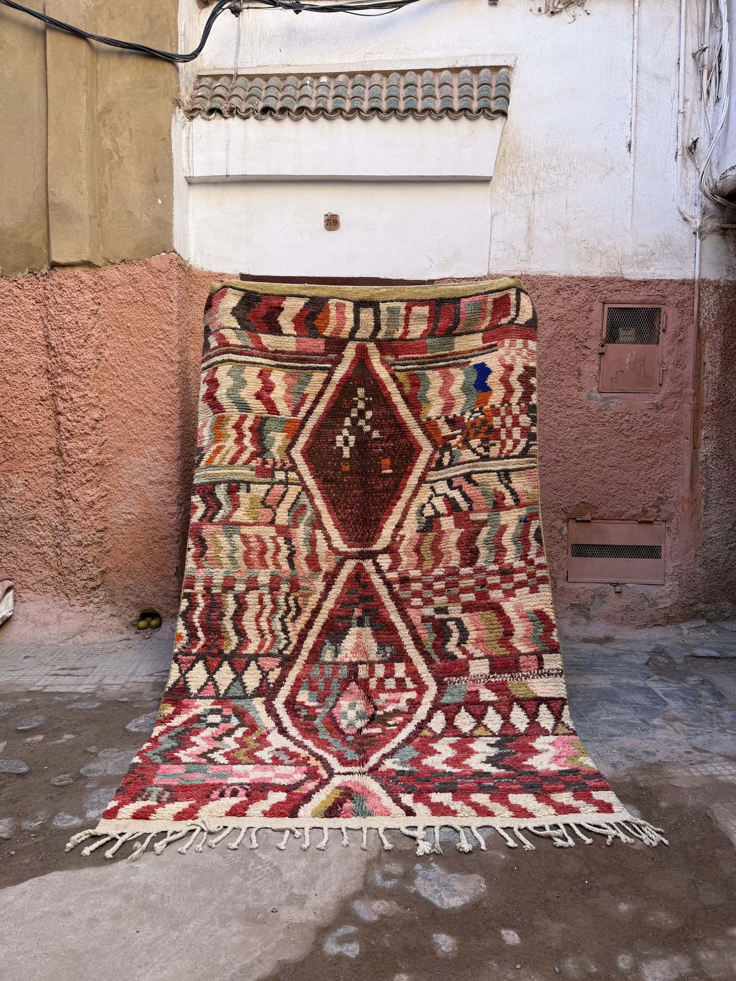 Boudjaa Rug Multicolors Red Light Blue, light green... 3