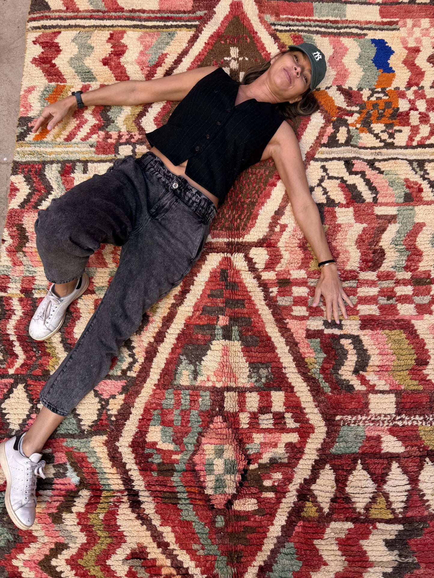 Boudjaa Rug Multicolors Red Light Blue, light green... 3