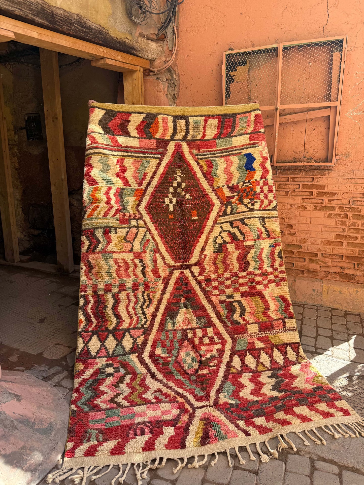 Boudjaa Rug Multicolors Red Light Blue, light green... 3