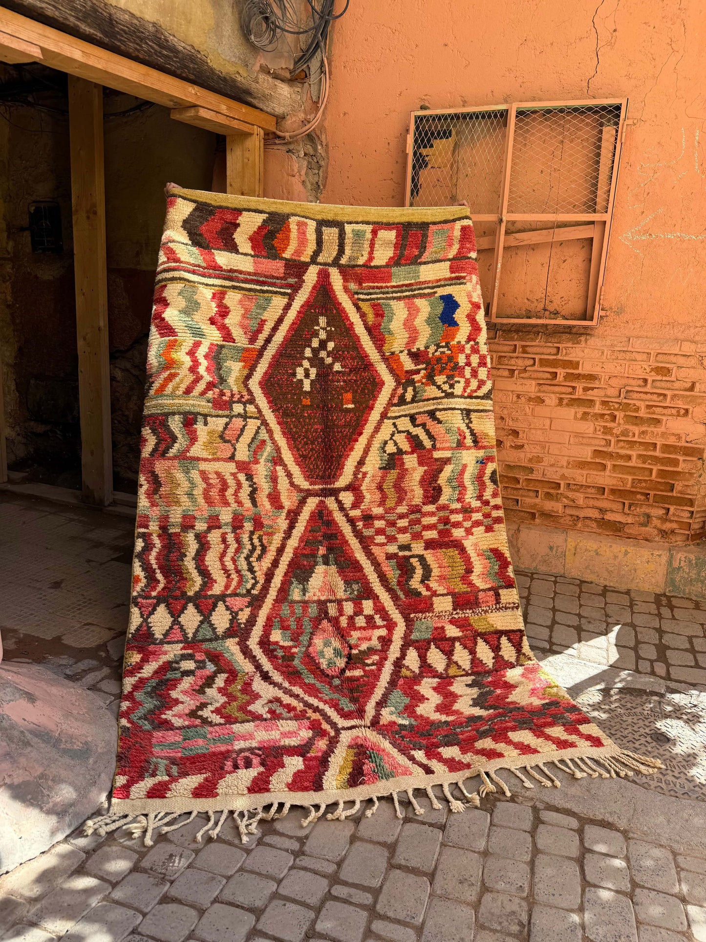 Boudjaa Rug Multicolors Red Light Blue, light green... 3