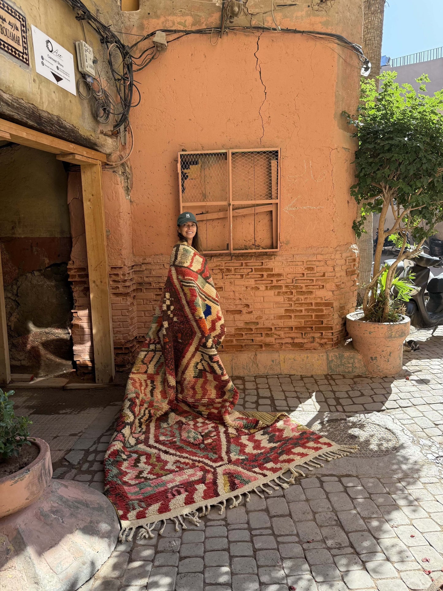 Boudjaa Rug Multicolors Red Light Blue, light green... 3