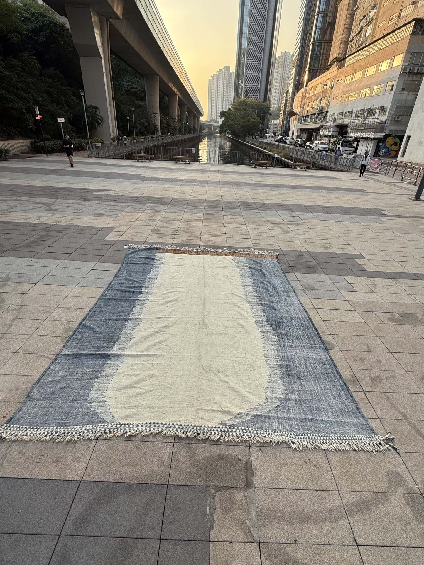 Kilim 3 Blue / Cream/ brown