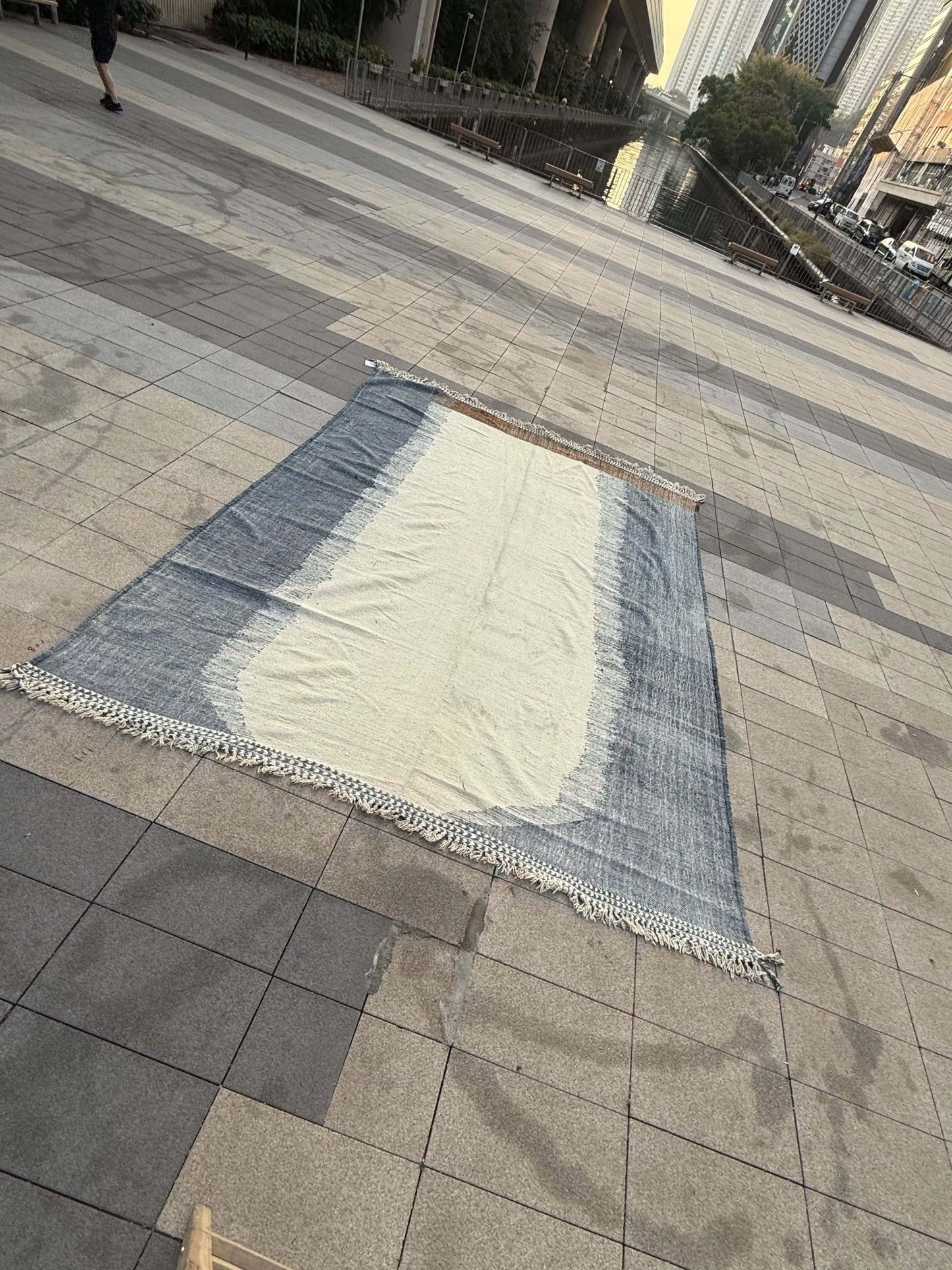 Kilim 3 Blue / Cream/ brown