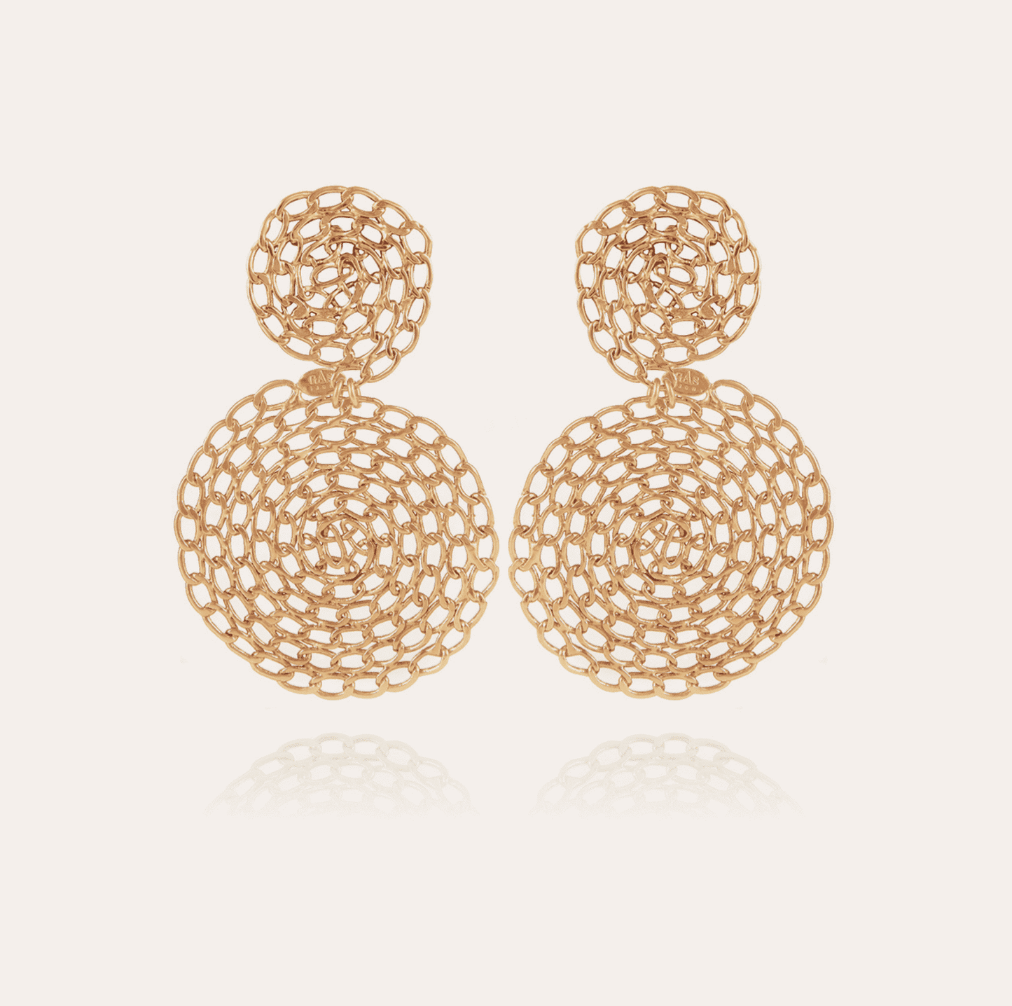 Gas Bijoux Onde Gourmette earrings gold