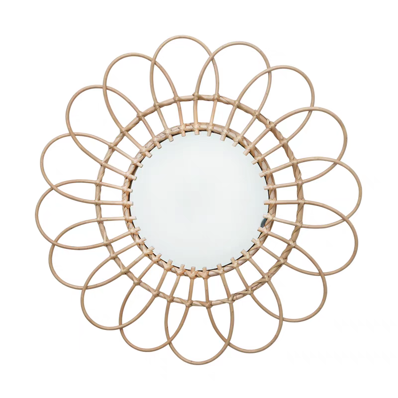 Wooden Bamboo - Flower and Sun Shape