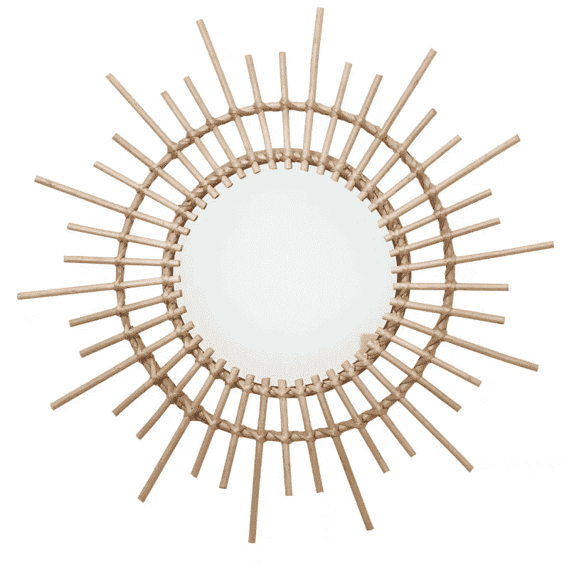 Wooden Bamboo - Flower and Sun Shape