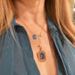 Bliss - Blue Art Deco Necklace