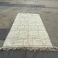 Beni Ouarain rug white color 7