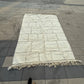 Beni Ouarain rug white color 7