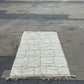 Beni Ouarain rug white color 7