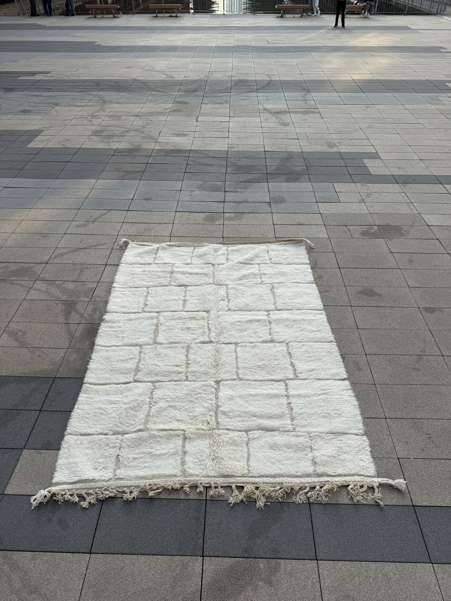 Beni Ouarain rug white color 7