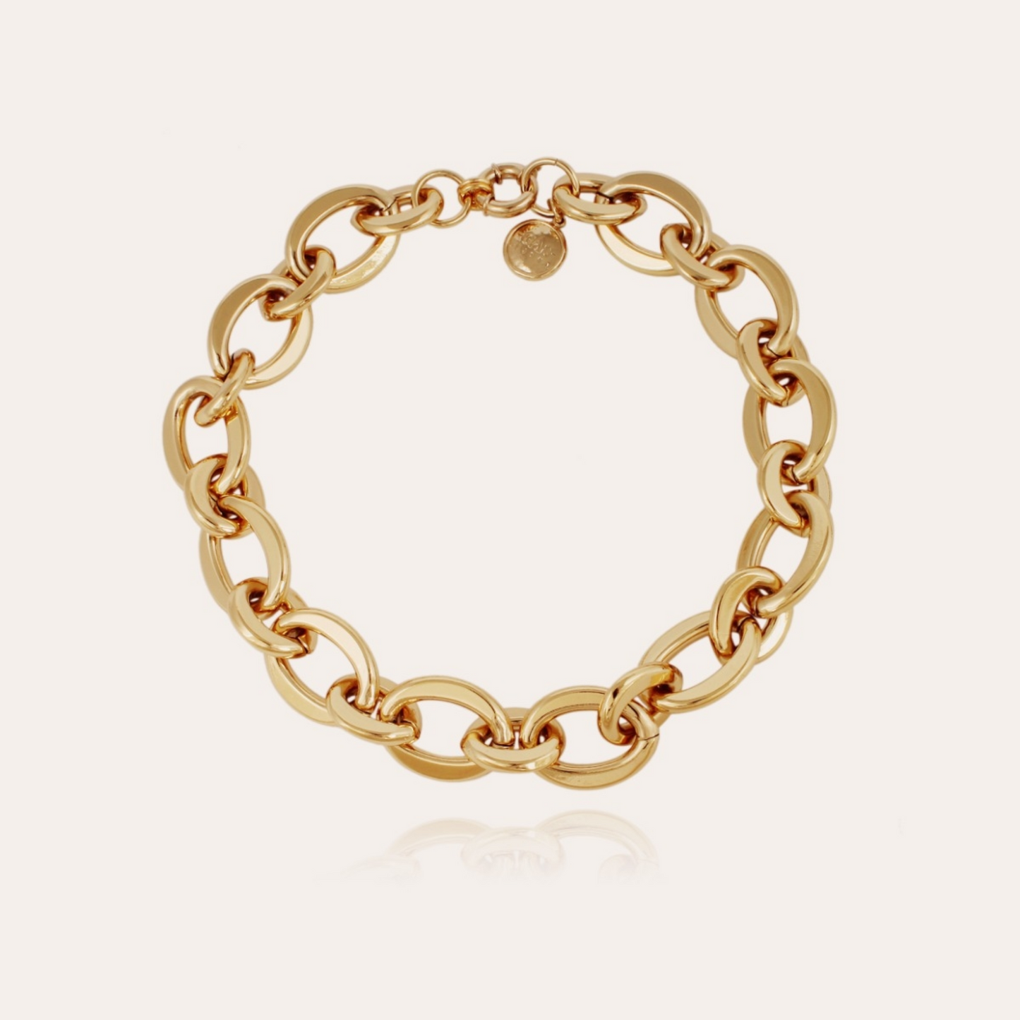 Gas Bijoux Maille Ovale necklace medium size gold