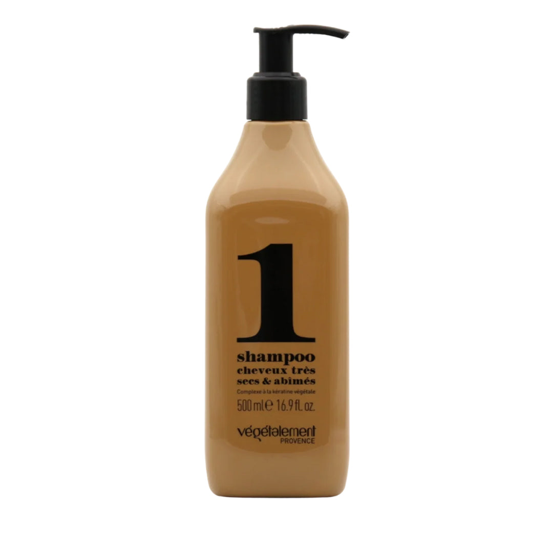 Vegetalement Provence - Organic Keratin Rich Shampoo for Dry Damaged Hair 250ml/500ml