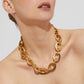 Gas Bijoux Maille Ovale necklace medium size gold