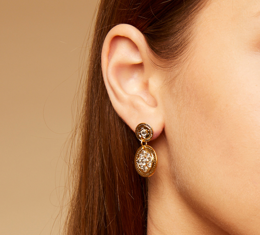 Gas Bijoux - Sequin earrings gold plated