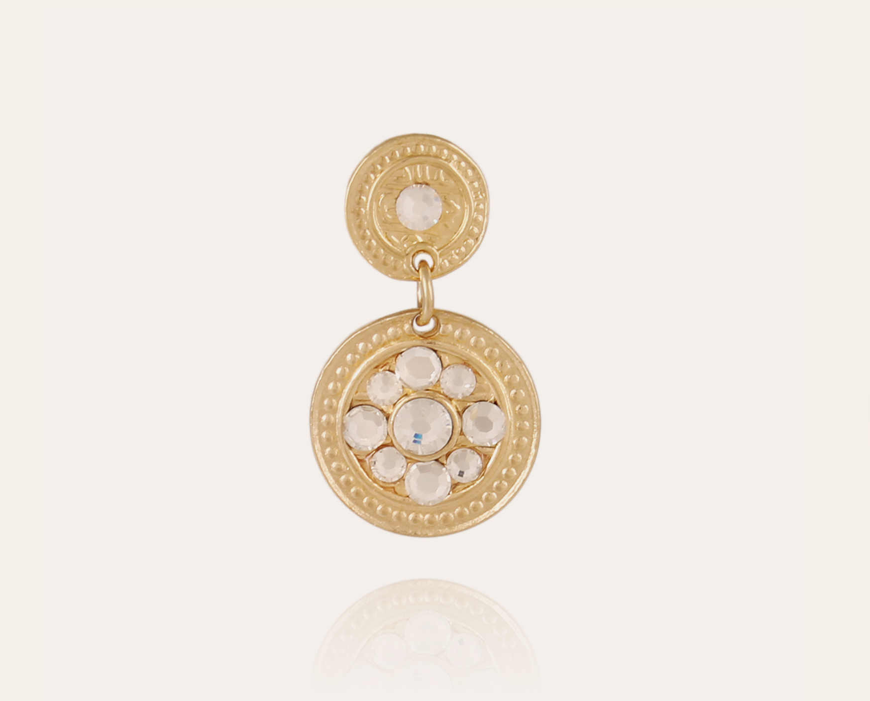 Gas Bijoux - Sequin earrings gold plated Gas Bijoux